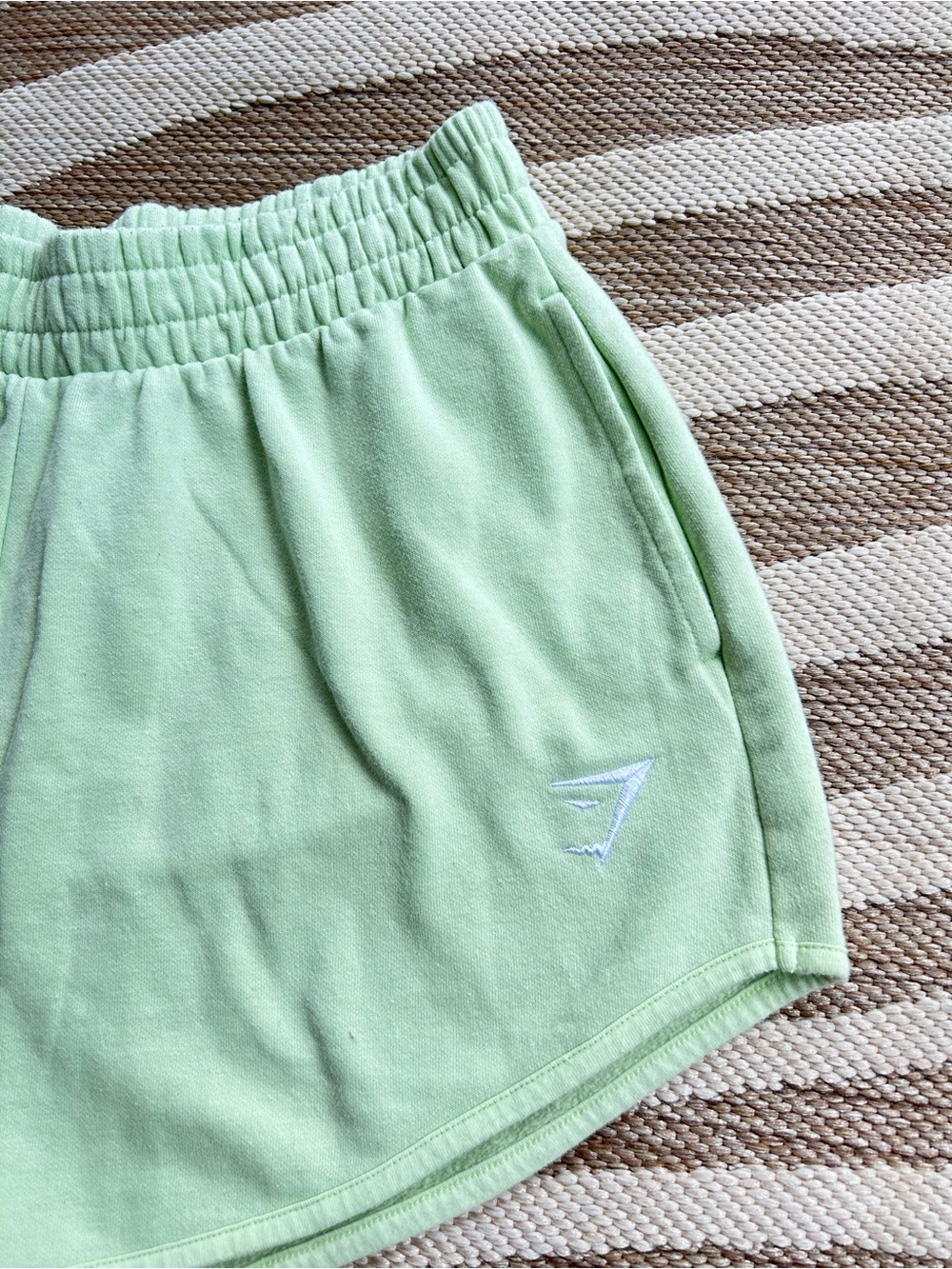 Gym Shark Lime Light Green Women's Lounge  Sweat Shorts - Medium - Picture 2 of 5